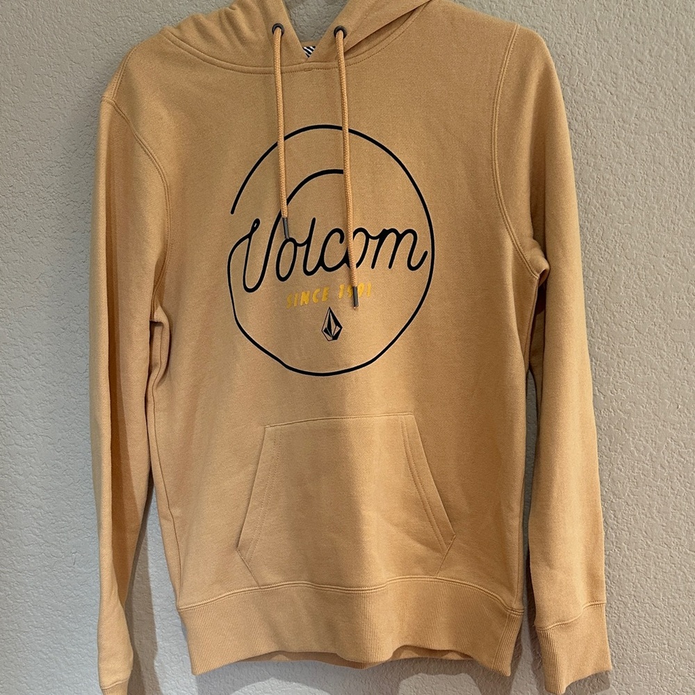 Volcom Beige Hoodie with Logo